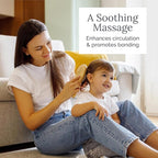 Natemia Baby Hair Brush and Comb Set - Wooden Soft Bristle Brush, Cradle Cap Brush for Newborns and Toddlers