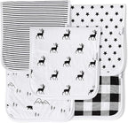 Premium 5-Pack Large Organic Cotton Burp Cloths – 3 Layers, Ultra Soft & Absorbent Burping Towel, Shoulder Towel & Hand Towel