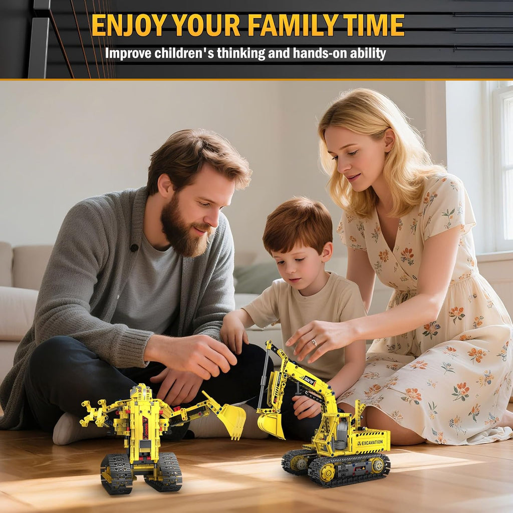 5 in 1 STEM RC Robot Building Kit, 555 PCS APP & Remote Control Robot Toys for Kids Age 6 7 8 9 10 11 12+, Engineering Science Coding Robotic Toys Birthday Gifts for Boys & Girls