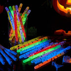 JOYIN 30 Pcs Halloween Glow Sticks Bulk Party Pack, Hanging Wands in 8 Design, 6 Color Light Up Stick for Kid Glow in The Dark Halloween Party Favor Supplies, Goodie Bag Filler, Trick or Treating Gift