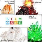 SNAEN 240+ Lab Experiments Science Kits, Chemistry Set, Crystal Growing, Erupting Volcano, STEM Activities Educational Toys Gifts for 6 7 8 9 10 11 Years Old Boys Girls Kids Toys
