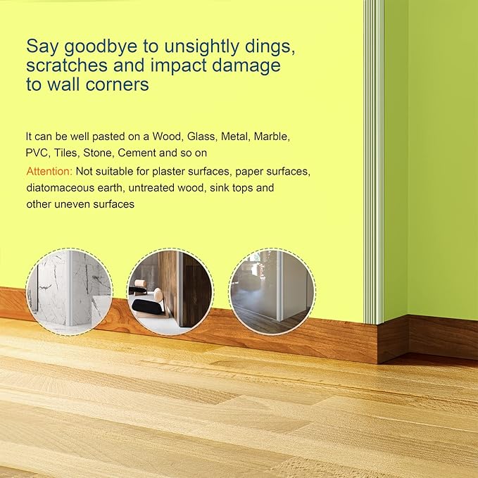 HOMREALM Baby Proofing 7.05ft Long (1.97" Wide) Corner Protector Baby Corner Guards Furniture Corner & Edge Safety Bumpers Clear Baby Proofing Bumper Cushion for Table Furniture Sharp Corners