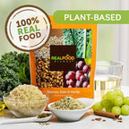 Real Food Blends Quinoa, Kale & Hemp - Pureed Food Meals for Tube Feeding with Protein, Vegetables & Fruits - Plant-based - 340 Calories for Breakfast, Lunch & Dinner - 9.4 oz (Pack of 12)