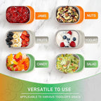 HaWare Stainless Steel Snack Containers for Toddlers and Kids, 8 oz Leak Proof Food Storage Containers with Colorful Silicone Lids, Stackable Small Metal Lunch Box for Daycare and School- 3 Packs