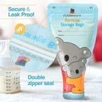 30 Pack Baby Formula Storage Bags Dispenser Disposable Baby Formula Container