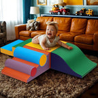 Toddler Foam Climbing Set Indoor - Kids Climb & Crawl Soft Activity Playset - Toddler Climber Gymnastics Equipment for Walking in Balance