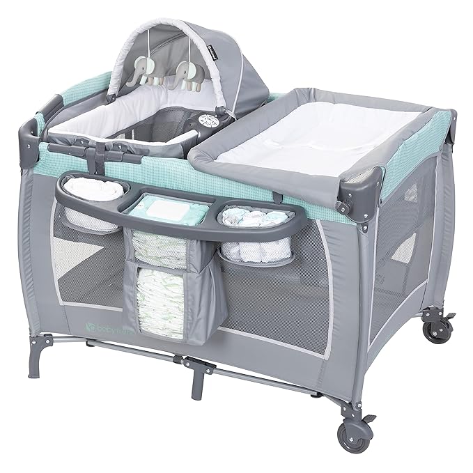 Baby Trend Lil' Snooze Deluxe III, Cozy Mint