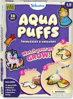Skillmatics 3D Art Kit - Aqua Puffs Princesses & Unicorns, Mess-Free Paint by Number Craft for Kids, DIY Color & Inflate Activity, Travel & Creative Gift for Girls & Boys Ages 4, 5, 6, 7, 8, 9, 10