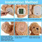 Interactive Singing Plush Toy - Dog Stuffed Animals Record & Repeats What You Say, 8 Songs, Head & Ear Movements, Birthday for Toddlers Age 3 4 5 6 (10.2' Goldendoodle Toy)