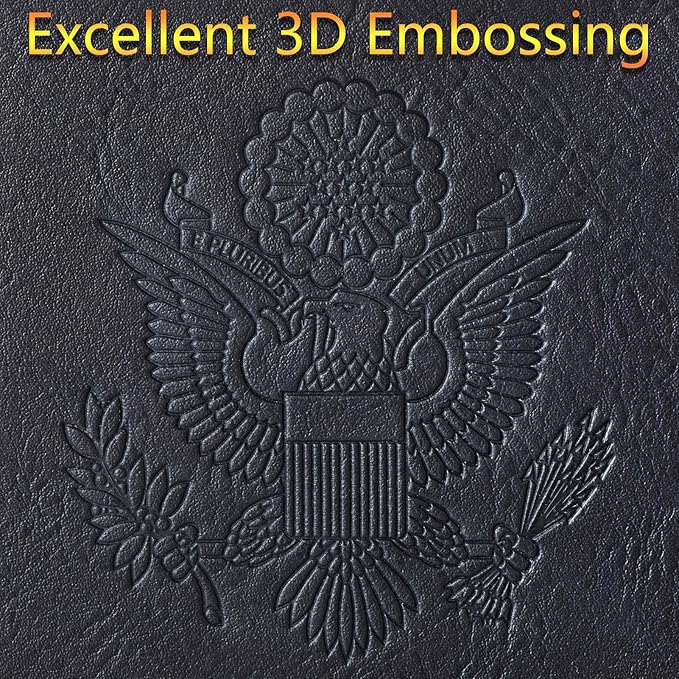 Passport Holder Cover Wallet Travel Essentials Leather Rfid Blocking Case Vacation Luggage Must Haves Travel Accessories for Men Women (116#Black)