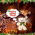 HyDren 12 Pack Bear Stuffed Animals 10 Inch Operation Christmas Bulk Items Small Bear Party Favors Plush Toys for Baby Shower Centerpiece Christmas Birthday Gifts(Light Brown)