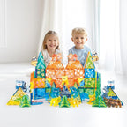 108 PCS Zoo Animals Magnetic Tiles Set,Magnet Building Blocks Farm World Toys,STEM AUTHENTICATED,Magnetic Animals for Kids Age 3 4 5 6 7 8 Toddlers Boys Girls