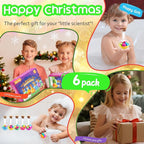 MeCids Magic Potion Bubble Bath Bombs for Kids -Bath Color Tablets Bath Potions for Toddlers Ages 4-12 Fun Science Kit Gift for Birthday, Halloween，Christmas- 6 Pack (Shaped Gems & Stars)