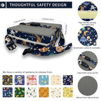 Toddler Booster Seat for Dining Table, Portable Booster Seat for Kitchen Chair, 4 Inch High-Density Foam Cushion with Adjustable Safety Straps and Non-Slip Bottom, Perfect for Kids Travel and Daily