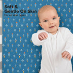 KeaBabies 2-Pack Organic Crib Sheets for Boys, Girls - 52x28 Fitted Crib Mattress Sheet Neutral, Breathable Jersey Cotton Cover for Baby Bed, Toddler Mattress, Soft & Cute Prints (Space Quest)