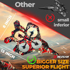 BEZGAR HQ057X RC Fighter Airplane丨Mini Drone Remote Control Jet Plane Stunt Drone for Adults & Kids Toy with Light Gift for Kids Beginner Red