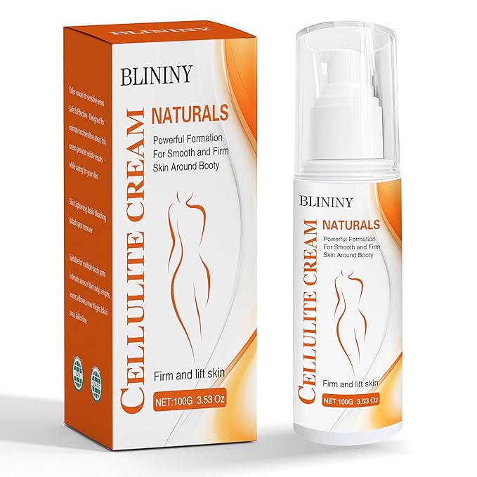 Cellulite Cream for Legs, Belly & Booty: Firming Cream Reduces Cellulite, Fades Stretch Marks, Lifts Sagging Skin, 3.53 Oz | Daily After Shower & Post-Workout, Ideal for Moms