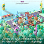 Walkie Talkies for Kids Rechargeable,Toys for Boys and Girls Ages 3-12, 4 Pack Long Range 2-Way Radios, Birthday Gifts,Christmas Stockings, Outdoor Play, Family Games, Hiking Camping Gear