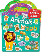Benresive Reusable Sticker Books for Kids 2-4, Sticker Books for Toddlers 1-3 2-4, Toddler Travel Toys Activities Crafts Gifts - Animals, Dinosaurs and Insect