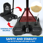 JOYIN Kids Basketball Hoop, Adjustable Height 2.8 ft-6.2 ft Toddler Basketball Hoop for Kids Indoor Outdoor Play Portable Basket Ball for Boys Girls Age 3 4 5 6 7 8 Gift