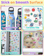 Benresive Reusable Sticker Books for Kids 2-4, Sticker Books for Toddlers 1-3 2-4, Toddler Travel Toys Activities Crafts Gifts - Dinosaurs, Space and Body