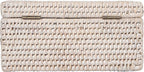 La Jolla Rattan Storage Box for Wet Wipes, Jewelery and More (White-Wash)