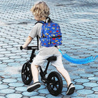 Accmor Toddler Backpack Leash with Anti Lost Wrist Link, Cute Mini Child Walking Harnesses Keep Kids Close Back Pack Rope Tether Rein for Baby Boys (Blue/Excavator)