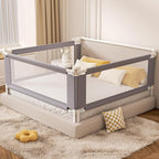 3-Piece Twin Size Bed Rail for Toddlers - Adjustable Baby Bed Rail Guard, Kids Safety Bed Rail for Twin Size Bed (74.8"x74.8"x39"-Purple)