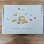 Moonkie Silicone Baby Food Containers | 8oz/4 oz Baby Food Storage Jars with Airtight Lids and A Snack Cup Lid | Freezer,Microwave and Dishwasher Safe, Reusable Baby Food Jars for Infant & Toddler