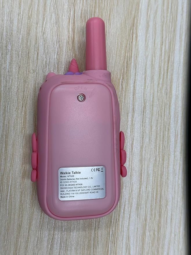 Pink Walkie Talkies with Silicone Cover, Toys for 3-8 Year Old Girls Boys, Kids Walkie Talkies 1000FT Range 2 Way RadioToy Christmas Birthday Gifts for 6-10 Year Old Girls Boys