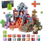 VEVOR Magnetic Blocks, 100 PCS Dark Castle Set, Magnetic Building Cubes for Kids, STEM Montessori Sensory Toys for Christmas Birthday Gift, Construction Stacking Toy for 3+ Years Old Boys & Girls