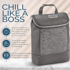 Itzy Ritzy Insulated Bottle Bag – Keeps Bottles Warm or Cool - Holds 3 Bottles and Features Interior Pocket for Ice Pack (Not Included), Grayson