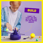 Dan&Darci 360° Orbiting Solar System for Kids - Paint & Build Model Kit - Arts and Crafts for Kid Ages 8-12, 4-6, 4-8, 6-8 - Space Toys 8-10 - Science Astronomy Gifts - Painting Craft Kits for Boys