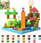 Magnetic Blocks, Magnetic Building Blocks, 3D Construction Build Toys, STEM Sensory Magnet Cubes (Multicolor-200PCS)