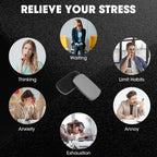 Fidget Slider EDC Gadgets Toy Oval Metal Magnetic Haptic Fidget Toys for Adults Anxiety/ADHD/Stress Relief, Gift for Boyfriend, Husband and Father (Grey)