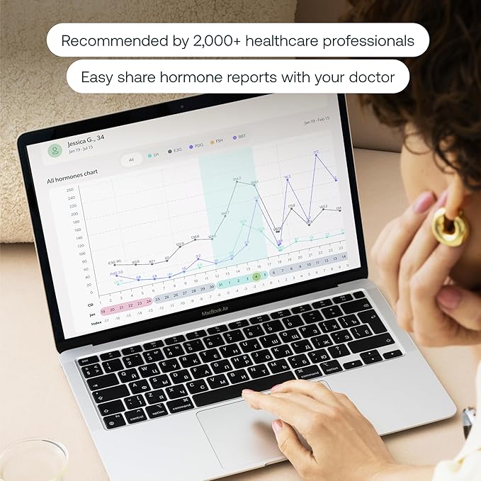 Mira Max Fertility Monitor & Ovulation Test Kit for Women, at-Home Hormone Tracker for LH, PdG & E3G, Digital Hormone Analyzer with 10 Test Wands, 7× More Accurate Than Other Fertility Trackers