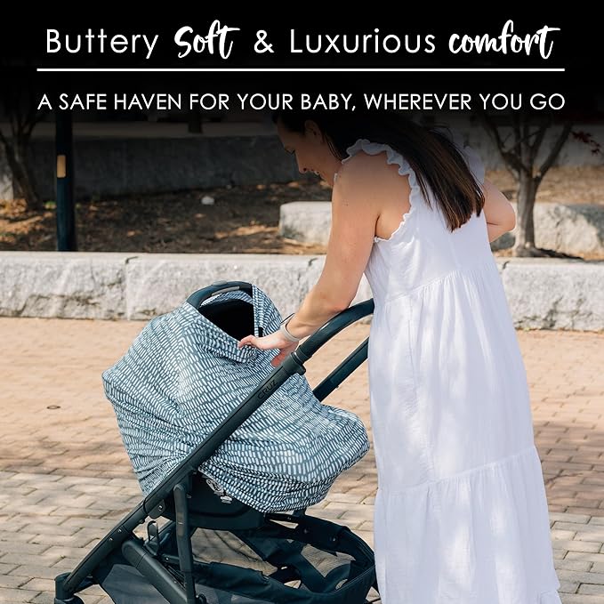 Milk Snob Original 5-in-1 Cover - Nursing Cover for Breastfeeding - Baby Carseat Canopy & Stroller - Essential All-in-One Design - Gift for Mom, Baby (Beck)