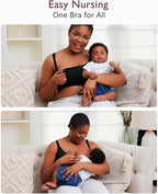 Momcozy Hands Free Pumping Bra, Adjustable Breast-Pumps Holding and Nursing Bra, Pumping & Nursing Bra in One