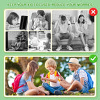 Microscope for Kids 200x Zoom 2-Inch HD Kids Microscope Camera - STEM Learning Kit | Portable Science Tool | Perfect for Ages 3-12 Girls | Purple