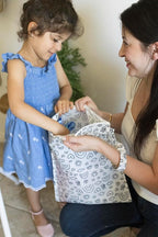 Tiny Twinkle Mess-Proof Waterproof Wet Dry Bag | 2-Pack Reusable Wet Bags for Swimsuits & Baby Clothes | Leakproof Wet Bag for Travel & Diaper Changes for Baby (Black, White)