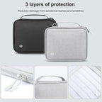 RFID Passport Wallet for Women/Men,Tote Passport Holder for Travel Family,Portable Travel Premium Wallets,Waterproof Passport Holders Bag,Travel Document Organizer Credit Cards Case(Grey-Large)