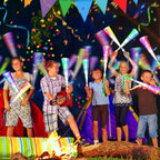 200PCS Glow Fiber Optic Sticks, LED Light Wands, Glow in The Dark Party Supplies, Fiber Optic Wands for Weddings, Birthdays&Events,Flashing LED Party Favors,Colorful Light Sticks for Kids&Adults