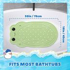 UNEEDE Kids Bathtub Mat Non Slip Shower Mat for Toddlers, Washable Anti Slip Tub Surface, Soft Rubber Mat for Bathtub Shower, Waterproof Bathtub Essentials for Children