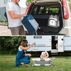 Collapsible Baby Bathtub for Newborns to Toddler with Real-time Temp Monitor & Floating Cushion,Portable Travel Tub for 0-36 Month, Foldable Baby Bath Tub for Infants Boy (Grey)