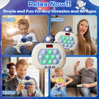 Upgraded Fast Push Game Popping Fidget Toys for Kids, Funny Toys with LED Screen for Kids 3-12, Birthday Gifts for Girls and Boys Bubble Stress,Handheld Puzzle Game Sensory Toys (Astronaut)