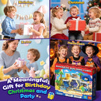 100PCS Magnetic Blocks: Build Mine Magnet World Set Magntic Toys for 4-8 STEM Building Cubes Magnetic Tiles Sensory Educational Toys for 3+ Years Old Boys Girls Birthday Christmas Gifts