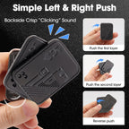 Fidget Toys 2 Pack, Magnetic Metal Haptic Fidget Slider Poker Card, EDC Fidget Toys for Adults,Relieve Stress Anxiety ADHD (Black)