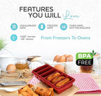 1/2 Cup Silicone Freezer Tray With Lid - Silicone Freezer Molds 2-Pack For meal prep & freezing of various sauces and other dishes, makes 12 perfect 1/2 cup portions cubes,oven and dishwasher safe