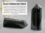 Amazing Gemstone Big Black Tourmaline Crystal Towers ~ Natural Healing Crystal Point Obelisk for Reiki Healing and Crystal Grid (Black Tourmaline (Big), 2 to 3 INCH)