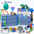 Stem Learning 6 Monthly Subscription Box Kits w/ 18 Projects - Summertime Remote School Building Toys - Science, Technology, Engineering, Mathematics - Activities for Kids Boys & Girls Ages 7-12